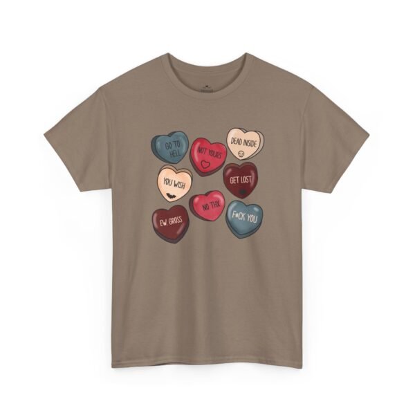 Valentine Conversation Hearts with Sassy Phrases Valentine  Tee