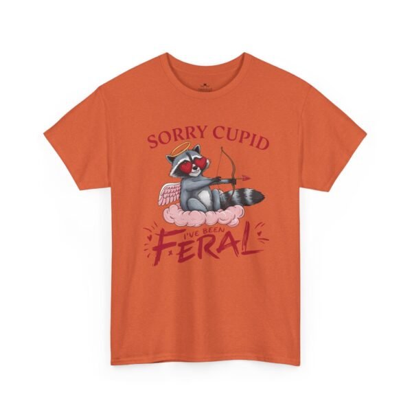 Sorry Cupid Feral Cat Tee – Funny Anti-Valentine Graphic T-Shirt