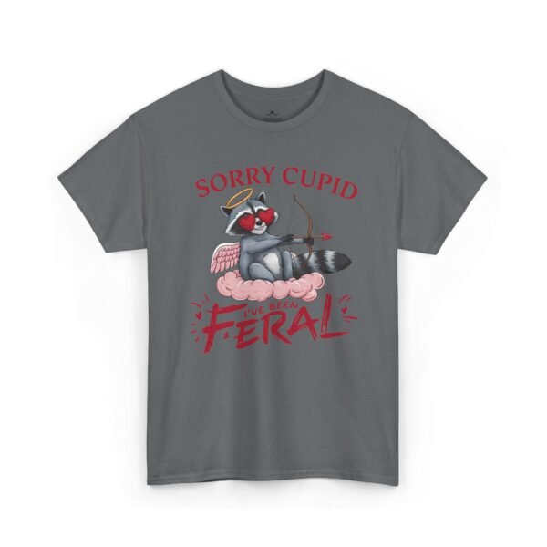 Sorry Cupid Feral Cat Tee – Funny Anti-Valentine Graphic T-Shirt