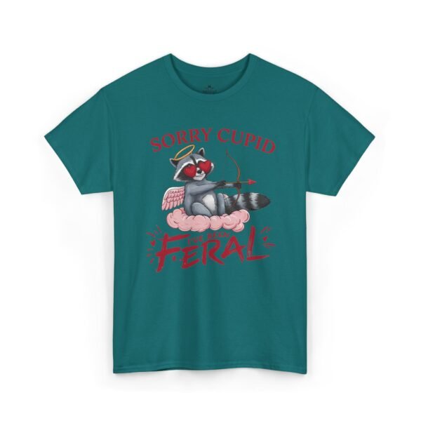 Sorry Cupid Feral Cat Tee – Funny Anti-Valentine Graphic T-Shirt