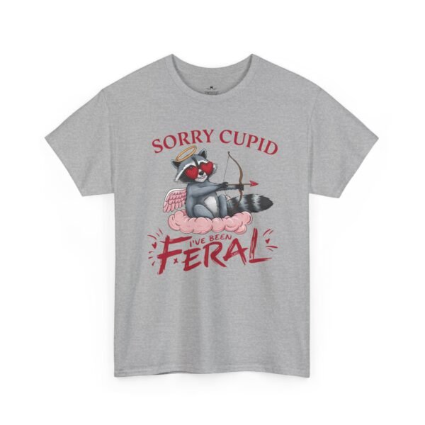 Sorry Cupid Feral Cat Tee – Funny Anti-Valentine Graphic T-Shirt