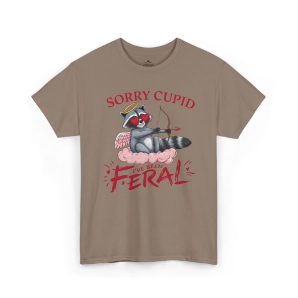 Sorry Cupid Feral Cat Tee – Funny Anti-Valentine Graphic T-Shirt