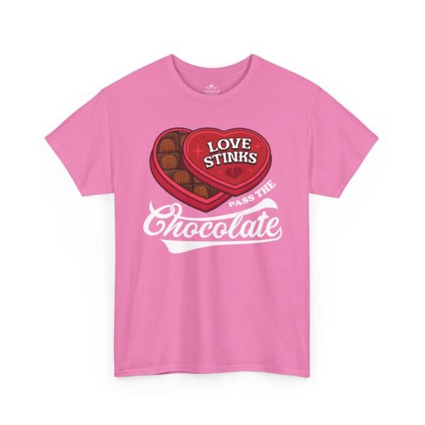 Love Stinks Pass The Chocolate T-Shirt — Funny Valentine Tee