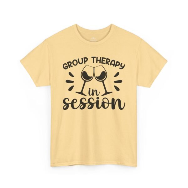 Wine T-Shirt — "Group Therapy in Session" Funny Wine Lover Tee