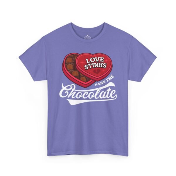 Love Stinks Pass The Chocolate T-Shirt — Funny Valentine Tee