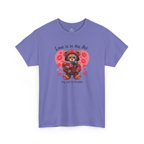 Love Is in the Air Teddy Bear T‑Shirt — 'Try Not to Breathe' Cute Valentine Tee