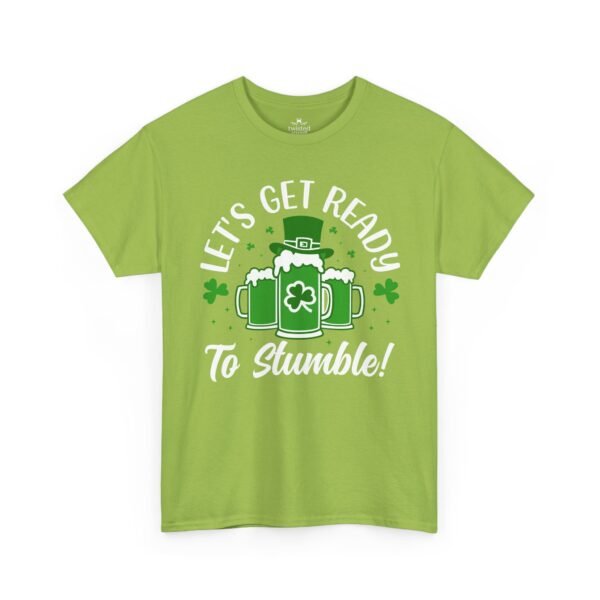 St. Patrick's Day Tee - "Let's Get Ready To Stumble" Beer & Shamrock Graphic
