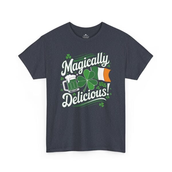 St. Patrick's Day T-Shirt — "Magically Delicious!" Shamrock Beer Tee