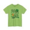 Feeling Lucky St. Patrick's Day Tee — "Dead Inside But Feeling Lucky" Skull & Beer Shirt