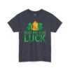 Rub Me For Luck T-Shirt — Funny St. Patrick’s Day Shamrock & Pot of Gold Tee
