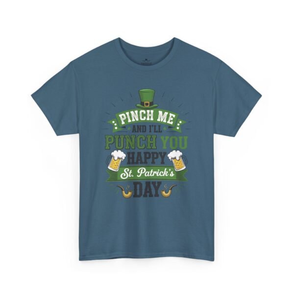 St. Patrick's Day Tee - "Pinch Me and I'll Punch You Happy" Funny Irish Drinking Shirt