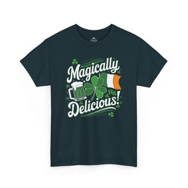 St. Patrick's Day T-Shirt — "Magically Delicious!" Shamrock Beer Tee
