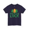 Rub Me For Luck T-Shirt — Funny St. Patrick’s Day Shamrock & Pot of Gold Tee