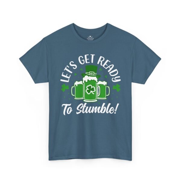 St. Patrick's Day Tee - "Let's Get Ready To Stumble" Beer & Shamrock Graphic
