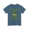St. Patrick's Day Highrish Tee — "A Wee Bit Highrish" Cannabis Shamrock T-Shirt
