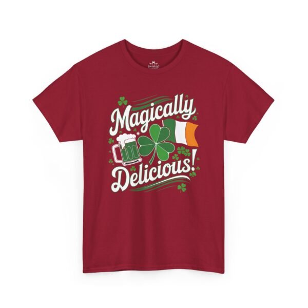 St. Patrick's Day T-Shirt — "Magically Delicious!" Shamrock Beer Tee
