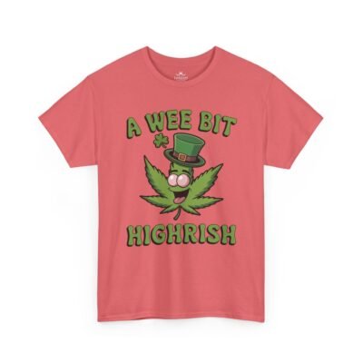 15008408279489449913_2048.jpeg St. Patrick's Day Highrish Tee — "A Wee Bit Highrish" Cannabis Shamrock T-Shirt