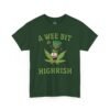 St. Patrick's Day Highrish Tee — "A Wee Bit Highrish" Cannabis Shamrock T-Shirt