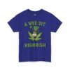 St. Patrick's Day Highrish Tee — "A Wee Bit Highrish" Cannabis Shamrock T-Shirt