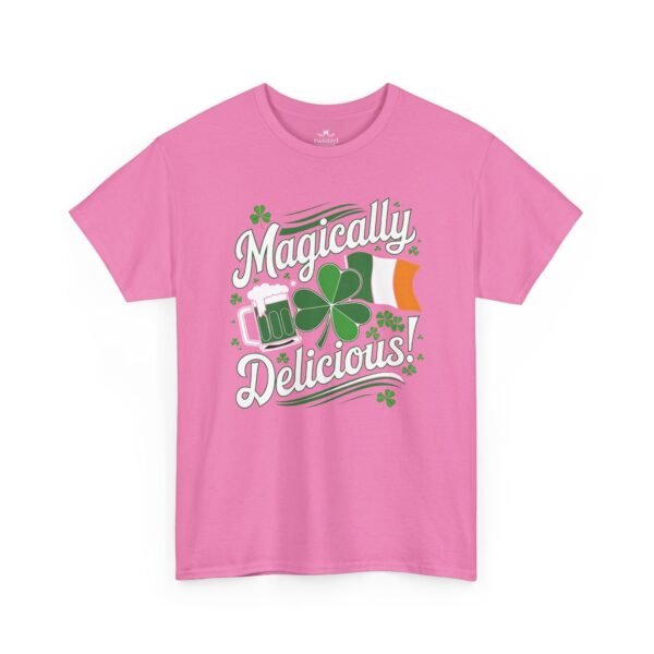 St. Patrick's Day T-Shirt — "Magically Delicious!" Shamrock Beer Tee