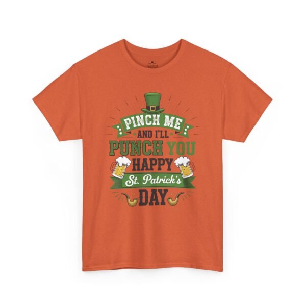 St. Patrick's Day Tee - "Pinch Me and I'll Punch You Happy" Funny Irish Drinking Shirt