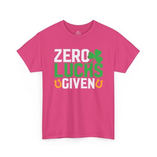 Zero Lucks Given T-Shirt — Funny St. Patrick’s Day Shamrock Tee