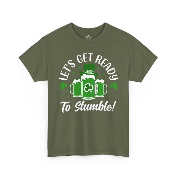 St. Patrick's Day Tee - "Let's Get Ready To Stumble" Beer & Shamrock Graphic