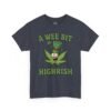 St. Patrick's Day Highrish Tee — "A Wee Bit Highrish" Cannabis Shamrock T-Shirt