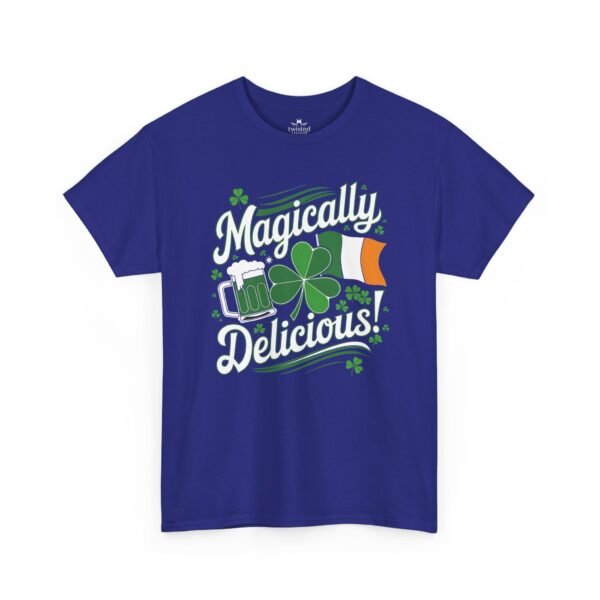 St. Patrick's Day T-Shirt — "Magically Delicious!" Shamrock Beer Tee