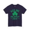 Kiss Me And Sign My Shirt T-Shirt – St. Patrick’s Day Shamrock Party Tee