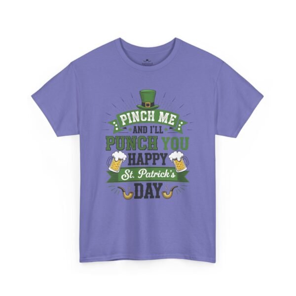 St. Patrick's Day Tee - "Pinch Me and I'll Punch You Happy" Funny Irish Drinking Shirt