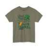 Feeling Lucky St. Patrick's Day Tee — "Dead Inside But Feeling Lucky" Skull & Beer Shirt