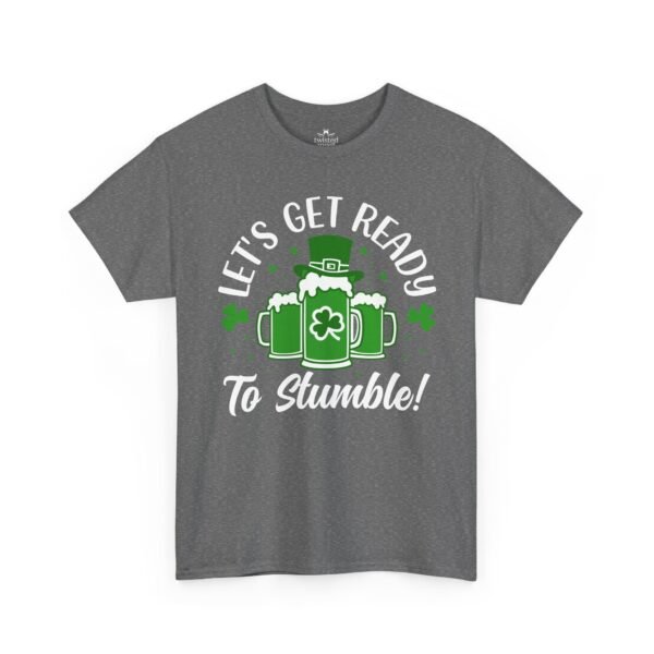 St. Patrick's Day Tee - "Let's Get Ready To Stumble" Beer & Shamrock Graphic