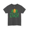 Rub Me For Luck T-Shirt — Funny St. Patrick’s Day Shamrock & Pot of Gold Tee