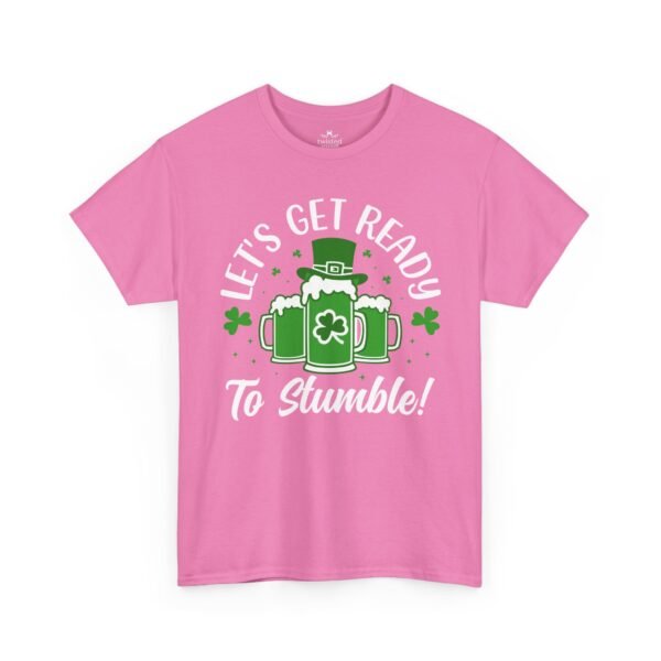 St. Patrick's Day Tee - "Let's Get Ready To Stumble" Beer & Shamrock Graphic