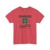 Shenanigans Social Club T‑Shirt — Plaid Shamrock St. Patrick’s Day Tee