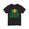 Rub Me For Luck T-Shirt — Funny St. Patrick’s Day Shamrock & Pot of Gold Tee