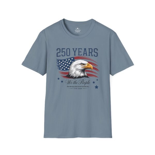 250 Years Eagle Flag T-Shirt — "We the People" Patriotic Anniversary Tee