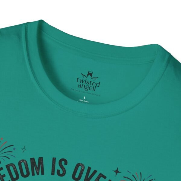 Stay Feral Raccoon T-Shirt — "Freedom Is Overrated" Patriotic Funny Tee