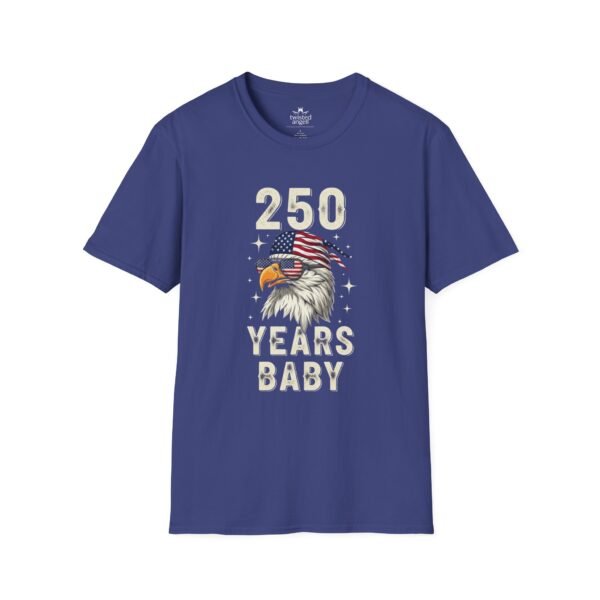 250 Years Baby Eagle T-Shirt – Patriotic American Flag Bald Eagle Tee for Independence Day & 4th of July