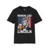 10329522736871107301_2048.jpeg Drinkin' Like Lincoln T-Shirt – Patriotic Abe Lincoln Beer Graphic Tee for 4th of July & Parties