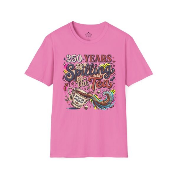 250 Years Spilling the Tea T-Shirt – Boston Tea Party Vintage Protest Graphic Tee