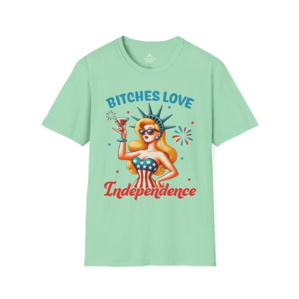 1072832714513784588_2048.jpeg Independence Pin-Up Tee — "Bitches Love Independence" 4th of July Graphic T-Shirt