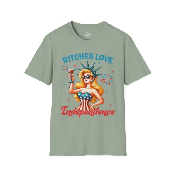 10729386784920357812_2048.jpeg Independence Pin-Up Tee — "Bitches Love Independence" 4th of July Graphic T-Shirt