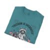 Stay Feral Raccoon T-Shirt — "Freedom Is Overrated" Patriotic Funny Tee