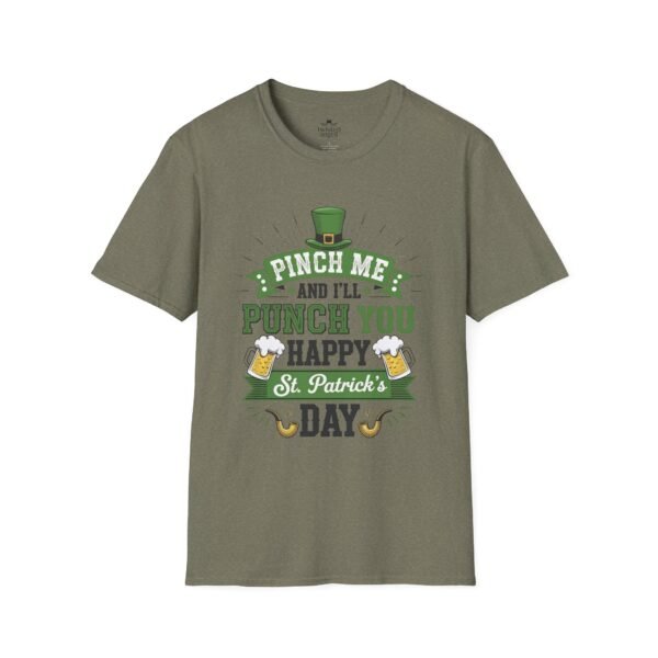 1110794385697712494_2048.jpeg St. Patrick's Day Tee - "Pinch Me and I'll Punch You Happy" Funny Irish Drinking Shirt