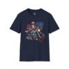 11256617487162150142_2048.jpeg Uncle Sam Riding Motorcycle - Patriotic Flag T-shirt