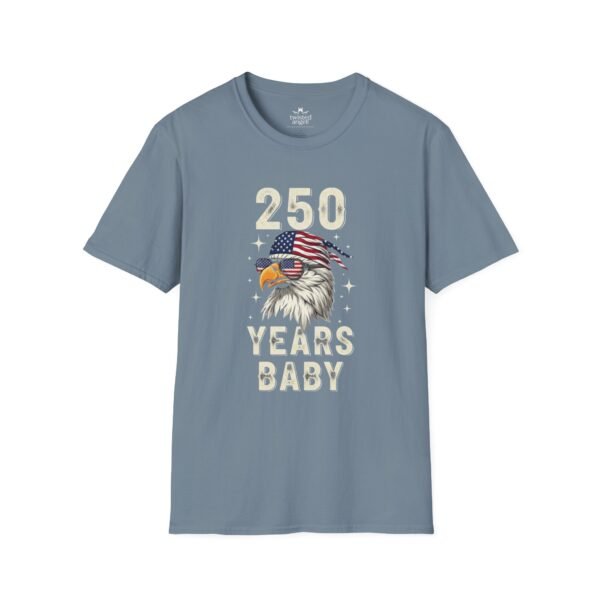 250 Years Baby Eagle T-Shirt – Patriotic American Flag Bald Eagle Tee for Independence Day & 4th of July