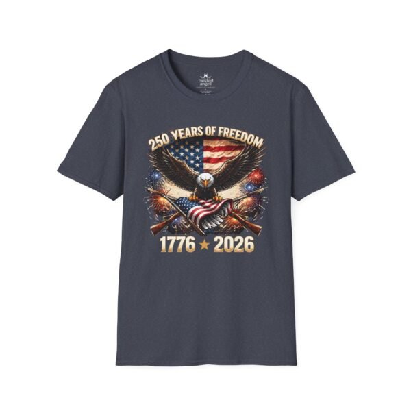 250 Years of Freedom T-Shirt — 1776–2026 Patriotic Eagle American Flag Tee