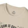 Stay Feral Raccoon T-Shirt — "Freedom Is Overrated" Patriotic Funny Tee